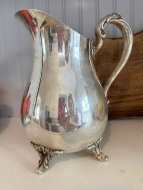 Vintage William Rogers silver water pitcher model 817